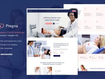 Pregna – Prenatal Care & Obstetrician Elementor Template Kit