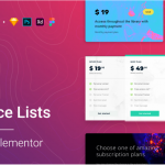Price List for Elementor