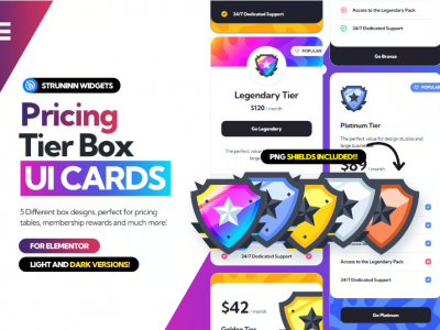 Pricing Tier Box - UI Cards for Elementor