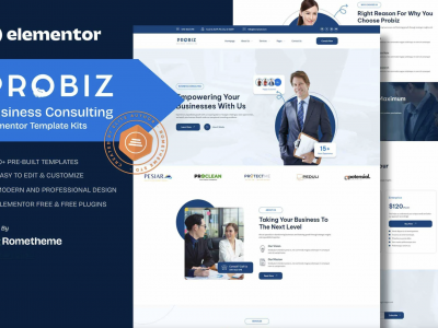 Probiz - Business Consulting Elementor Template Kit