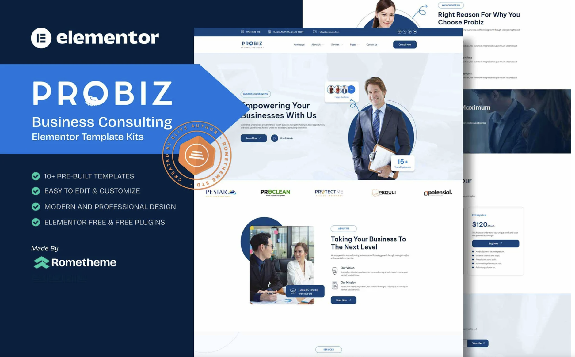 Probiz - Business Consulting Elementor Template Kit