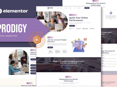 Prodigy - Digital Marketing Elementor Template Kit