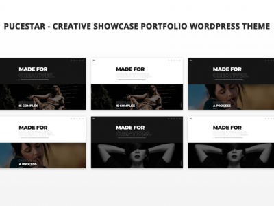 Pucestar - Creative Showcase Portfolio WordPress