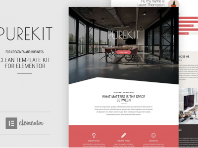 Purekit - Creatives & Business Elementor Template Kit