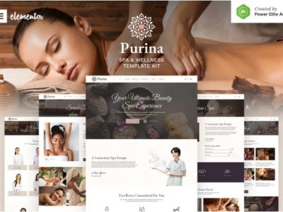 Purina - Spa & Wellness Elementor Template Kit