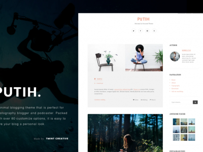Putih Tumblr Theme