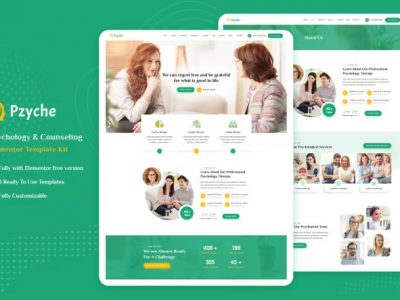 Pzyche - Psychology & Counseling Elementor Template Kit