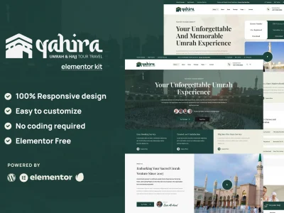 Qahira - Umrah & Hajj Tour Travel Elementor Template Kit
