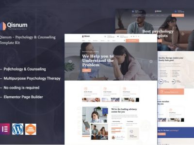 Qisnum - Psychology & Counseling Elementor Template Kit