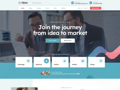 Qizon - Crowdfunding & Charity WordPress Theme