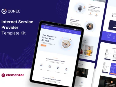 Qonec - Broadband & Internet Service Provider Template Kit