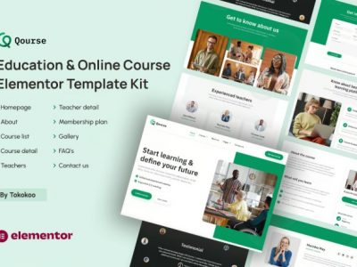 Qourse | Education & Online Course Elementor Template Kit