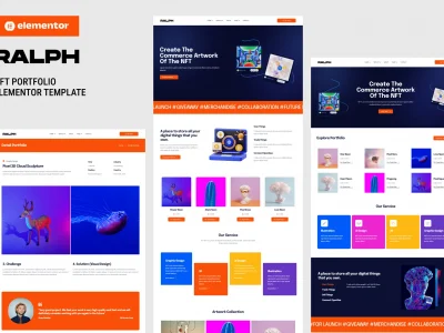 Ralph - NFT Portfolio Elementor Template Kit