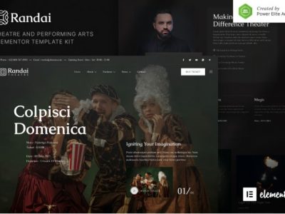 Randai – Theater Entertainment & Performing Arts Elementor Template Kit