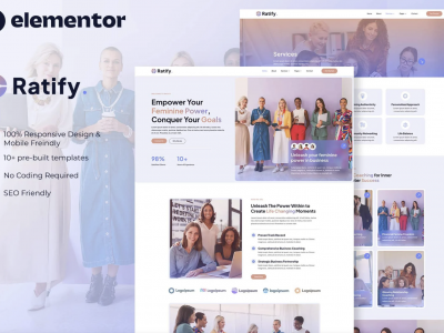 Ratify - Feminine Business Coaching Elementor Template Kit