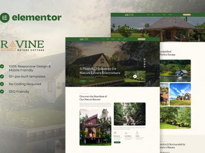 Ravine - Nature Cottage Elementor Template Kit