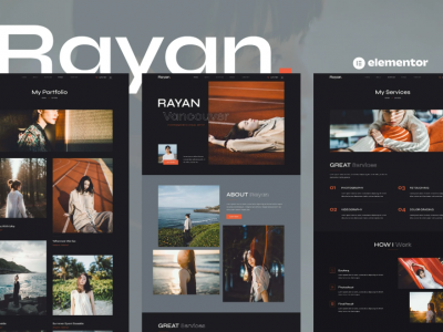 Rayan - Photography & Portfolio Elementor Template Kit