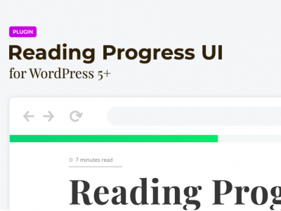 Reading Progress Bar for WordPress