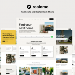 Realome - Real Estate and Realtor Block Theme