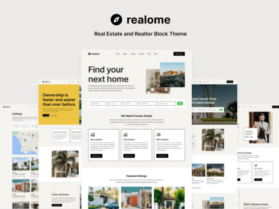 Realome - Real Estate and Realtor Block Theme