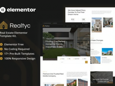 Realtyc - Real Estate Elementor Template Kit