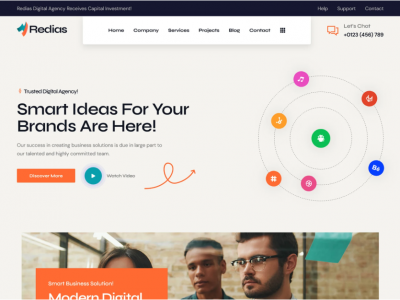 Redias - Creative Digital Agency WordPress Theme