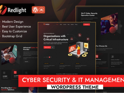 Redlight Cyber Security & IT Management WordPress