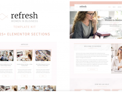 Refresh - Women in Business Elementor Template Kit