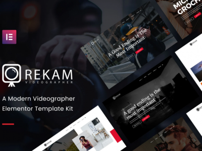 Rekam Kit - Modern Videographer Elementor Pro Template Kit