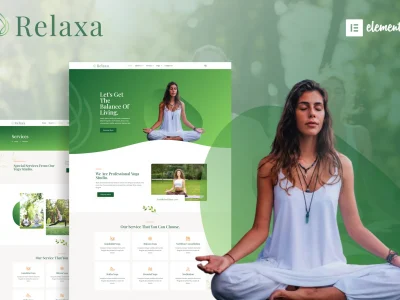 Relaxa - Yoga Teacher & Studio Elementor Template Kit1