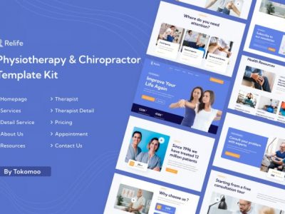 Relife | Physiotherapy & Chiropractor Elementor Template Kit