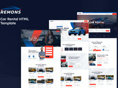 Remons - Car Rental HTML Template
