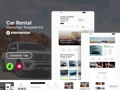 Rentcys - Car Rental Elementor Template Kit