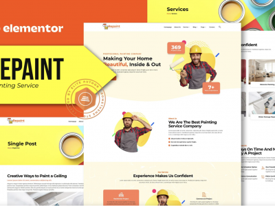 Repaint - Painting Company Service Elementor Template Kit