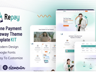 Repay | Payment Gateway Elementor Template Kit