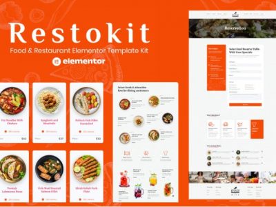 Restokit - Food & Restaurant Elementor Template Kit