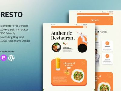 Restolux - Restaurant Elementor Template Kit