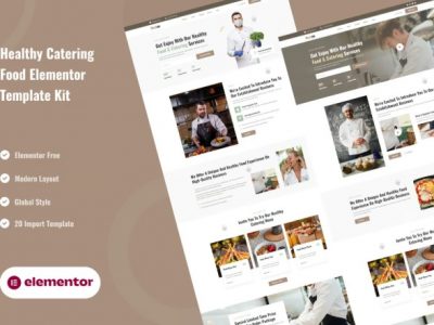 Restou - Healthy Catering Food Services Elementor Template Kit