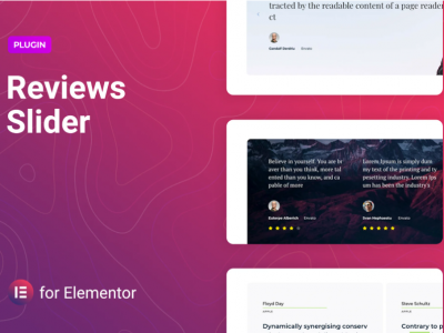 Reviews Slider for Elementor