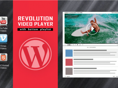 Revolution Video Player With Bottom Playlist
