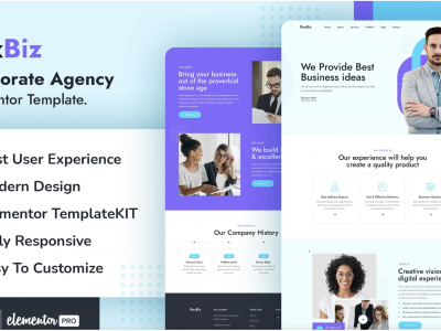 Rexbiz – Corporate Agency Elementor Template Kit