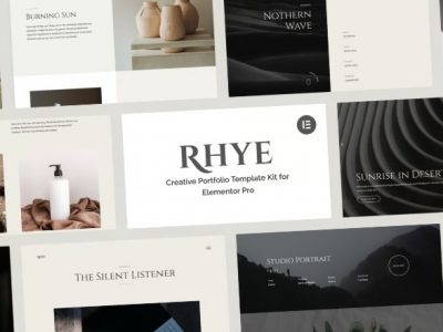 Rhye – Creative Portfolio Elementor Pro Template Kit