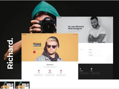 Richard - Onepage Personal WordPress Theme