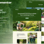 Risegarden - Landscape & Gardening Service Elementor Template Kit