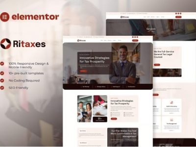 Ritaxes - Tax Advisor & Financial Consulting Elementor Template Kit