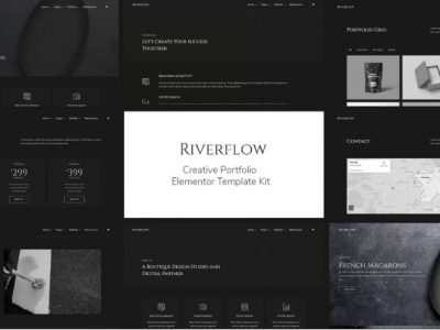 Riverflow - Creative Portfolio Elementor Template Kit