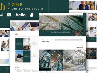 Rome - Modern Interior Elementor Template Kit