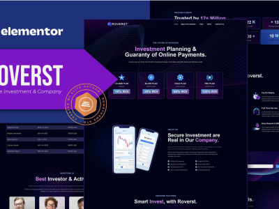 Roverst - Online Investment & Company Elementor Template Kit