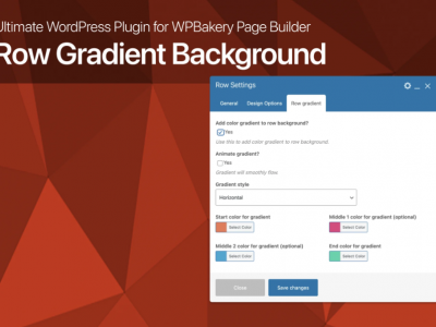 Row Gradient Background for WPBakery Page Builder