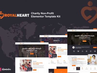 Royalheart - Nonprofit Charity Elementor Template Kit
